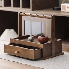 현관 열쇠걸이 우드 트레이 사무실 데스크 정리함, 2. 다기능 25x14x32