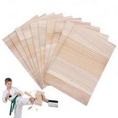 Veemoon 가라테 목재 브레이킹 보드 10개 태권도 트레이닝 보드 재사용 가능한 보드 무술 가라데 장비 어린이 및 성인용 쿵후 복싱 장비 0.6cm 얇은 킥 보드 스파링