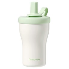 라이노라이프 스트로우 내장형 슬림 보온병, 그린, 1개, 500ml
