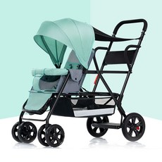 위크앤픽 연년생유모차 아기유모차 접이식유모차, 그린