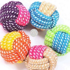 강아지 이갈이 공 매듭볼 장난감 강아지장난감공 강아지터그 터그놀이