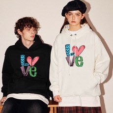 FONOW 남녀공용 심플 소프트 커플룩 스탠다드핏 후드티