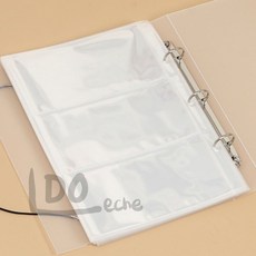 도레체 3칸 포켓식 티켓 보관 바인더 기념티켓분류바인더
