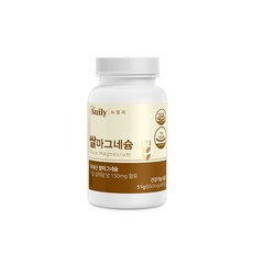쌀마그네슘 영양제 고함량 100% 국내산 쌀 발효 건조 맥주효모 발효마그네슘 850mgx60정, 2박스, 60정