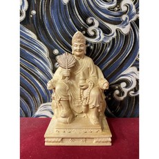 京綸 3寸6 龍椅 濟公，精雕細琢，穩固舒適，宗教場所/居家擺設皆宜, 1個