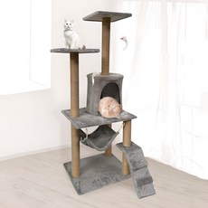 Pet shop 基本款貓跳台, 灰色, 1個