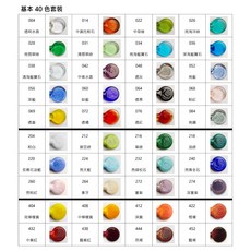 米克思 基本40色套裝 33cm 義大利燈工玻璃棒, 1個, 【基本40色套裝】共40支
