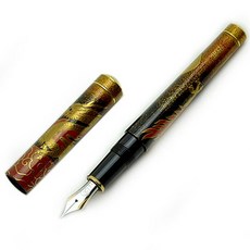 長益鋼筆 白金 合作筆款 羅密歐 蒔繪 萬年筆 龍筆 日本