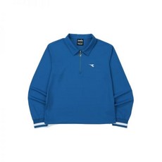 국내매장판 디아도라 테니스 하프집업 긴팔 티셔츠 우먼 블루 554390