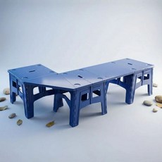 맛있쇠 캠핑 테이블 연결 롱 삼각 브릿지 다이소 캠핑테이블 호환, 블랙