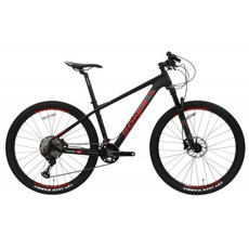 소니아 라피드89 MTB 산악 자전거 카본 27.5인치 시마노 XT 미조립, 17.5인치, 17.5인치 블랙레드, 1개, 180cm