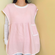 어텀31 맘스빕 엄마 턱받이 침받이 롱버전, 1개, 1매, 연핑크