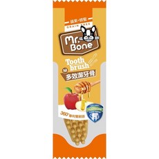 3貓2館 Mr.Bone 多效潔牙骨 狗零食 潔牙棒 耐咬, 1個, 蘋果+蜂蜜單支入,單支入S