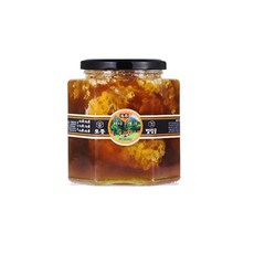 허니뱅크 토종 벌집꿀 360g 육각유리병 숙성꿀 밀랍꿀 명절선물, 단품, 1개