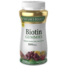 NATURE'S BOUNTY 維生素B7 1000mg 葡萄橘子櫻桃軟糖, 1個, 110 件