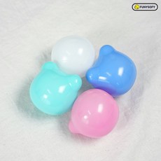 퍼니소피 시그니처 아기 볼풀공 100p 하트 스타 베어 스틱 볼, 베어볼 100p, 파스텔, 1개