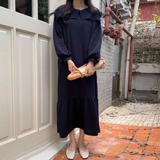 마미누리사각카라원피스 임산부원피스 빅사이즈원피스 하객원피스 하객룩 오피스룩 롱원피스 임부복 177145