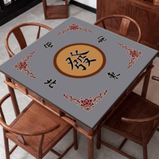 마작판 미끄럼방지 게임카페트 테이블보 소음방지 보드게임판 놀이판 보드게임매트 휴대용, 70x70cm, A타입 그레이, 1개