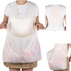 모먼트리 빨래수거 앞치마 수확용 대형 캥거루 주머니, 1개, 베이지