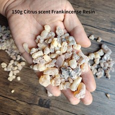 유향 오일 세트 금속 캔들 향 버너 명상 요가 가정 교회 용 시트러스, 150g Frankincense