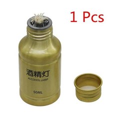 화학 알코올 버너 램프 휴대용 알루미늄 합금 알코올 램프 15cm 심지 실험실 난방 용품 교육 장비 50ml, 2) Gold