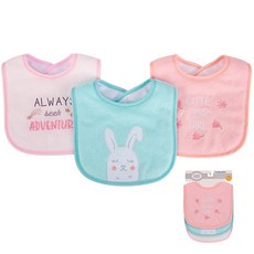 luvable friends 嬰幼兒雙層吸水口水巾圍兜3入組