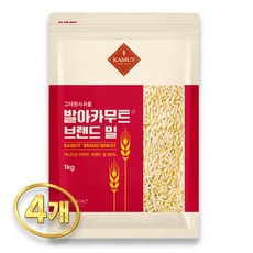 고대곡물 정품 발아카무트 1kg, 4개