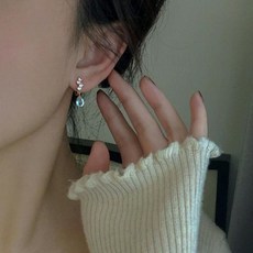 토파즈 지르콘 귀찌 귀걸이 2종