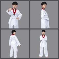 TAEBBAT 兒童跆拳道服, 白色,XXXS, 白色