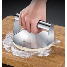 그릴프레스 스텐 돼지껍데기 원형 버거 직경 스테인리스 오징어, C. 두꺼워진 버전 케이크 프레스 3개