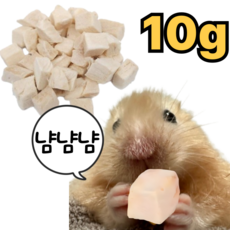 햄스터 닭가슴살 다이어트 간식 이갈이 동결건조닭가슴살, 1개, 10g