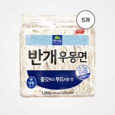 면사랑 반개 우동면, 5개, 1.25kg