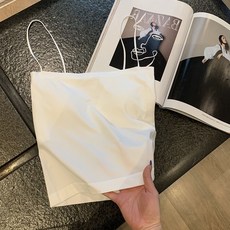 Ladyshare 平口細肩內搭背心 帶胸墊免穿內衣 女裝短版上衣