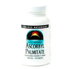 SOURCE NATURALS 棕櫚酸酯維他命C膠囊 500mg, 1個, 90 件