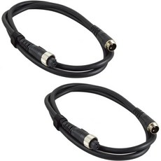 11987847 낚시 전동릴 부품 교체 단품 호환 2개 1.5m BM 사양 전동 릴 연장 케이블 전원 코드 2구 2심 2핀 배낚시 바다낚시 배터리 150cm