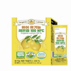 퓨어 유기농 레몬즙 100 NFC 스페인산, 3개, 280g