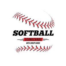 (영문도서) Softball Scorecards With Lineup Cards: 50 Scoring Sheets For Baseball and Softball Games Paperback, Independently Published, English, 9781686374920