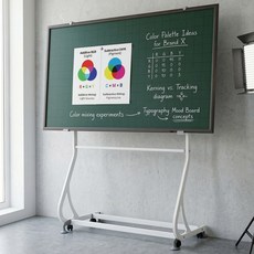 (주)토탈하얀칠판 물백묵 자석보드+S라인스탠드세트 (월넛우드), 월넛우드