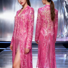 반짝이 화려한 무대의상 공연댄스복 드레스