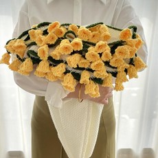 완성품 은방울 꽃다발 담요 손방직 코바늘 뜨개질 똥손 선물용, 80cm, 은방울꽃(밀크화이트 블랭킷)