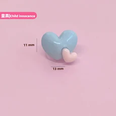 50개 미니 플랫백 큐트 리본 블랙 하트 발렌타인 카보숑 레진 장신구 매니큐어 액세서리 DIY 네일 장식, 01 No.8