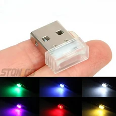 미니 분위기 조명 로맨틱 USB Led 라이트 플러그인 5V 램프 인테리어 주변 자동차 액세서리 홈 장식, Style 2 - Purple
