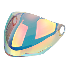 RS10 오토바이 헬멧 전용 쉴드 오토바이 헬멧 오픈페이스 쉴드, 레인보우레드