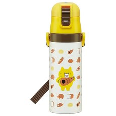 Skater 스케이터 노라네코군단 어린이 스테인리스 직수형 물통 470ml
