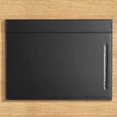 고급 인조 가죽 클립 보드 패드 A3 자석 클립 결재 결제 판, 블랙 A3 쓰기 보드, 블랙 A3 쓰기 보드, 1개
