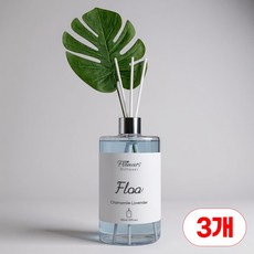 플로너스 플로아 프리미엄 디퓨저 호텔 대용량 퍼퓸 리필사용가능, 3개, 500ml, 카모마일 라벤더