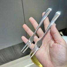 不銹鋼加厚水果叉 蛋糕甜品果簽, 1個, 加厚水果叉單支體驗*裝