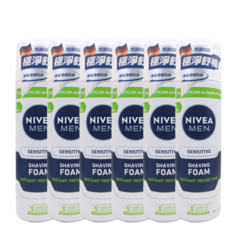 NIVEA 妮維雅 MEN 男士極淨刮鬍泡, 6個, 200ml