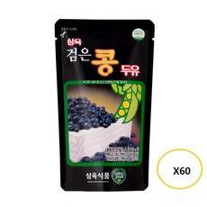 삼육두유 검은콩 두유 파우치, 190ml, 60개