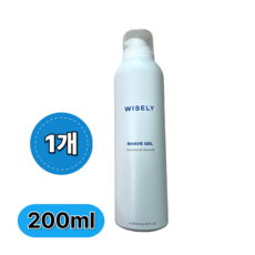 남자선물 쫀쫀밀착 풍성한 거품 피부 저자극 젤 투 폼 타입 알루미늄 용기 면도젤 면도젤크림 면도크림 면도크림 쉐이빙젤, 1개, 200ml